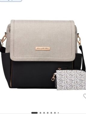 Petunia Pickle Bottom Boxy Backpack Diaper Bag Sand/Black